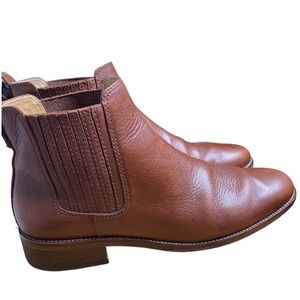 MADEWELL The Ainsley Chelsea Boot Women’s Size 8-1/2 Leather Pull on Booties